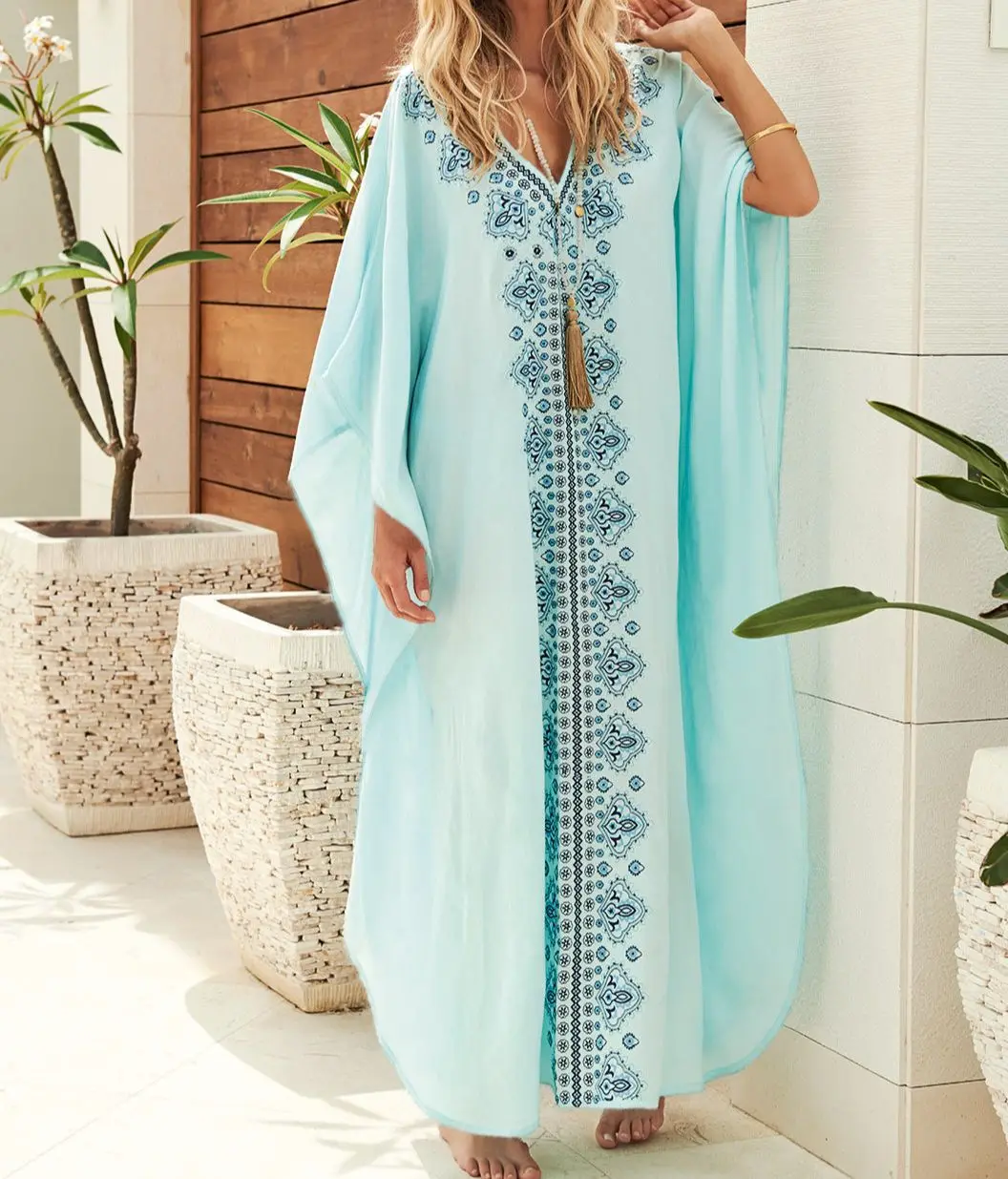 Новые поступления Пляжная накидка район вышивка купальники женские Винтаж парео