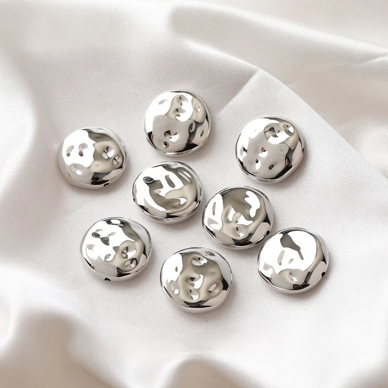 Сплющенные вогнуто-выпуклые нестандартные круглые Имитационные жемчужины в