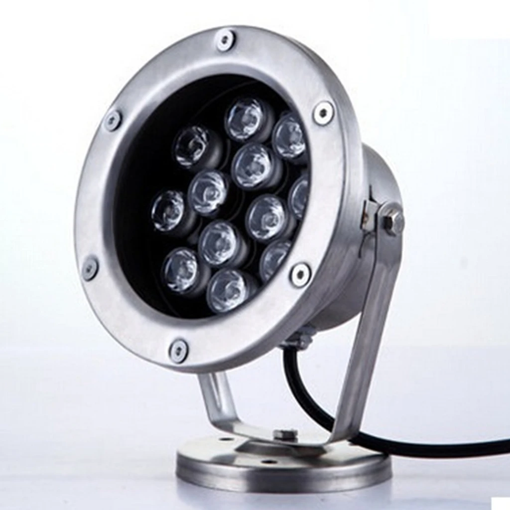 Фонтан 9 ваттов 12 светодиодный подводный светильник 12V 24V 110V 220V Поворотный