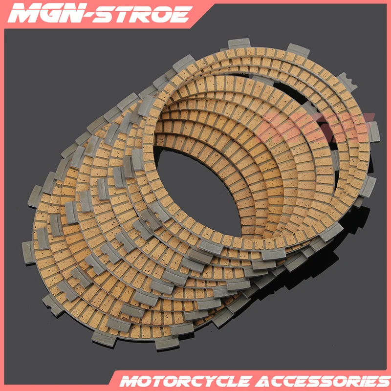 Набор фрикционных дисков сцепления мотоцикла 9 шт для YAMAHA XV1500 XV1700 Road Star |