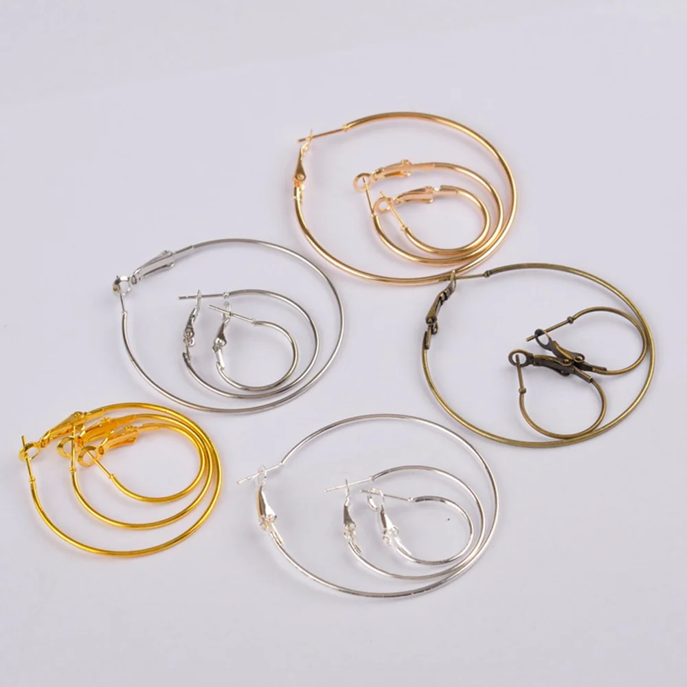 Застежки для сережек застежки-крючки Фурнитура бижутерии застежки 200 шт. |