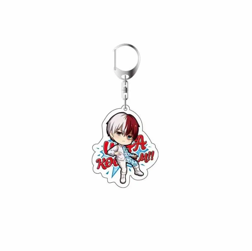 Мой герой Академия Tsuyu Asui Midoriya Izuku Todoroki Shoto акриловая фигурка брелок украшение