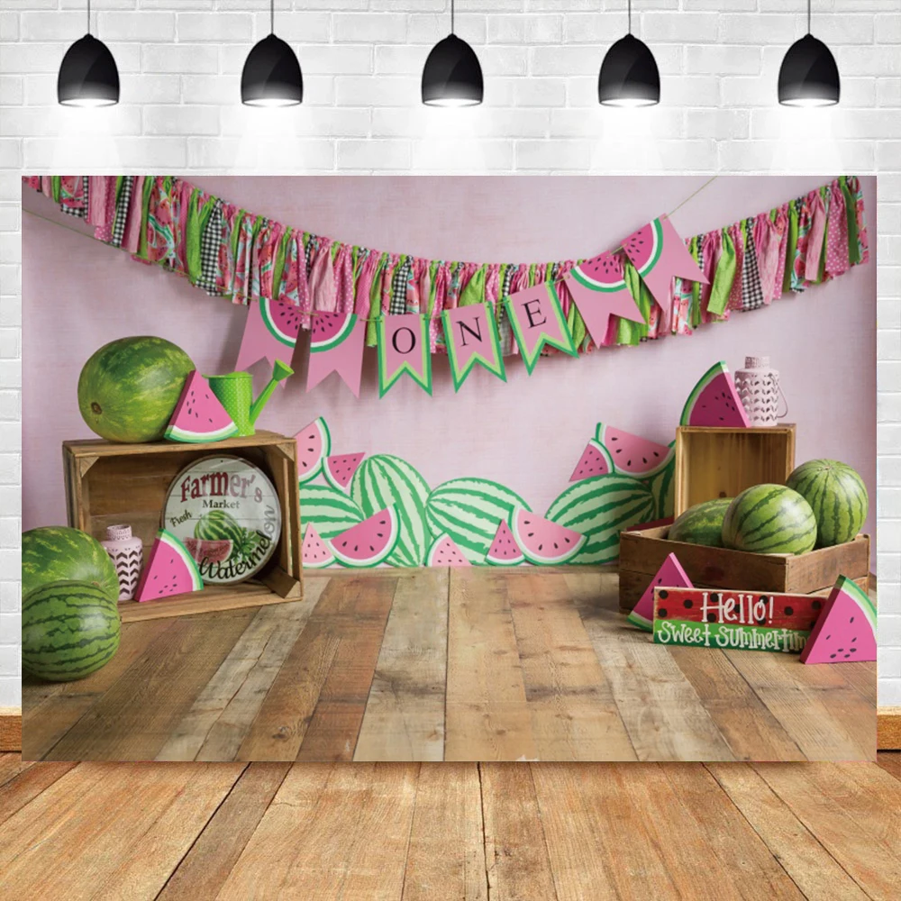 1st Birthday Backdrop For Photography Stage Ice Cream Prizes Tickets Newborn Baby Child Shoot Background Photocall | Электроника