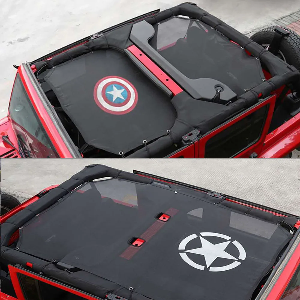 4 двери автомобиля Передняя крыша сетка Бикини Топ солнцезащитный козырек УФ