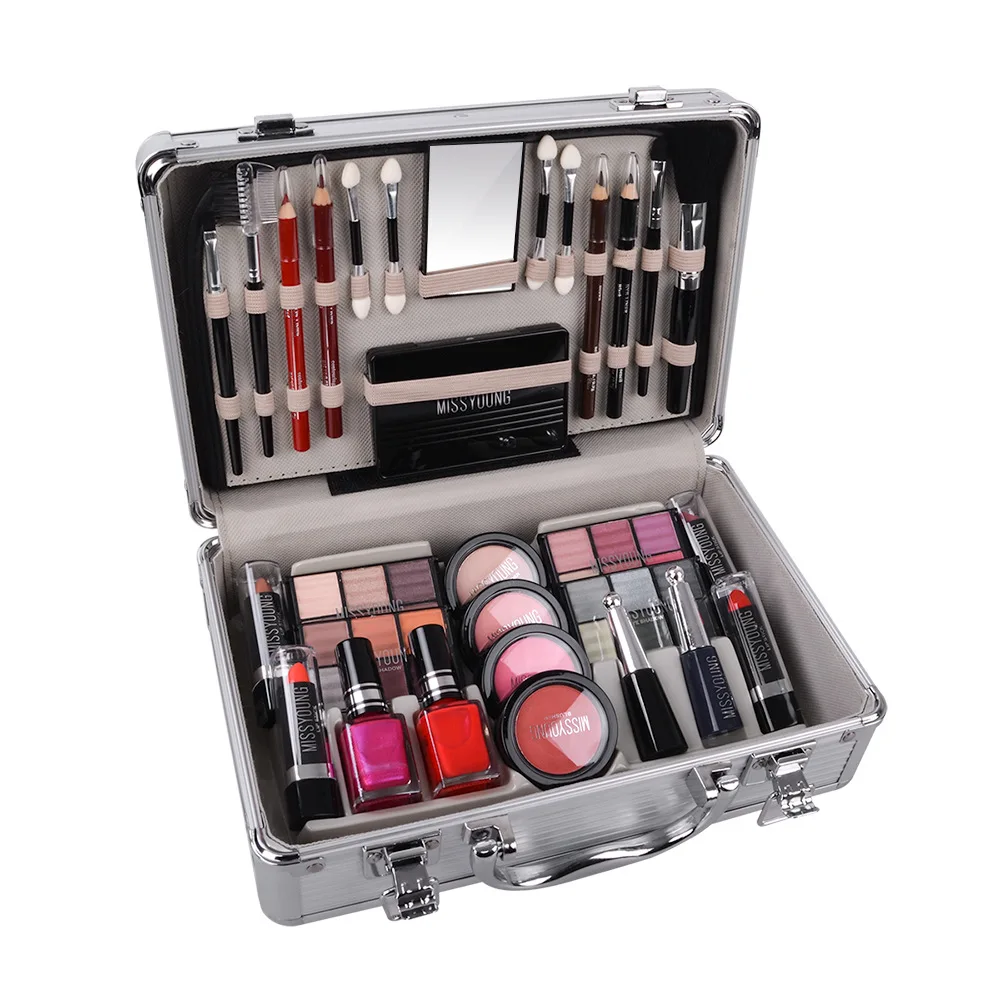 Professional Makeup Kit Box Full Makeup Cosmeticss Set Makeup Brushes Eyeshadow Palette Lipstick Blush Nail Polish Make Up Women