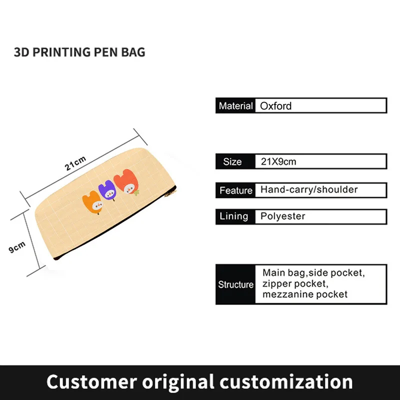 

Among Us Game Cute Kawaii Canvas Pencils Cases Capacity Pen Bags Letter Pencil Bags For Girls Gift School Supplies Stationery