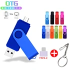 OTG Usb флеш-накопитель, флешка 128 ГБ, 64 ГБ, 32 ГБ, 16 ГБ, 8 ГБ, 4 Гб, флеш-накопитель, Usb 2,0, карта памяти, флеш-диск 3 в 1