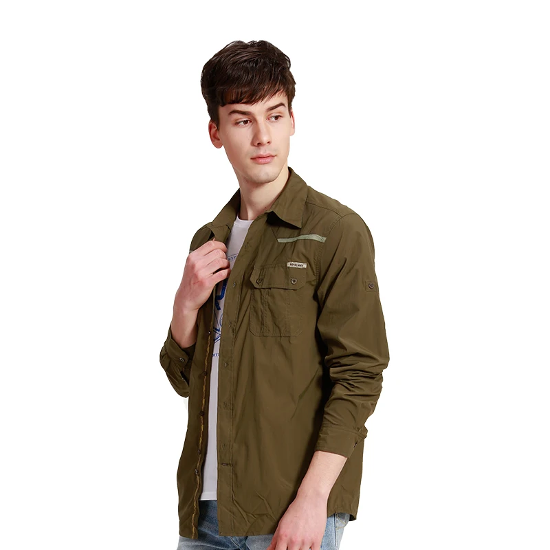 Многофункциональная Мужская походная рубашка ROYALWAY с длинными рукавами для