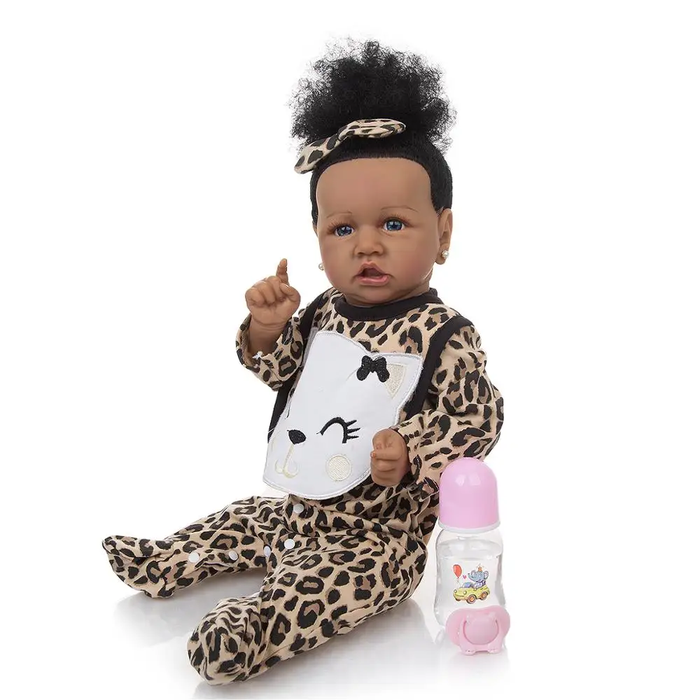 Отличное качество 57 см Reborn Baby Doll игрушки реальные как полный Силиконовый Модный
