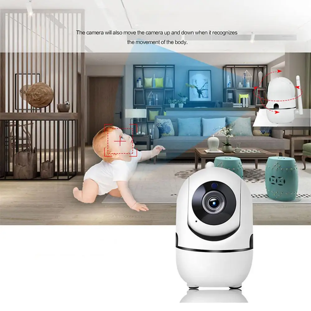 Мини ИК Ночное видение IP Камера Wi Fi Беспроводной HD 1080P облако Видеоняни и