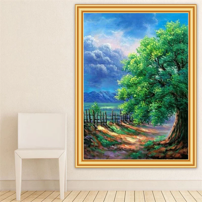 Набор для алмазной вышивки дерево четырех сезонов | Дом и сад