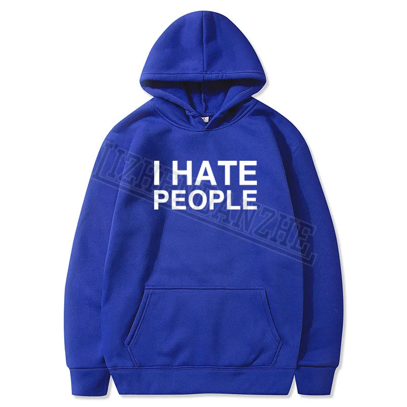 Мужские толстовки с капюшоном s I Hate People Funny Antisocial мужские Мужская толстовка топы