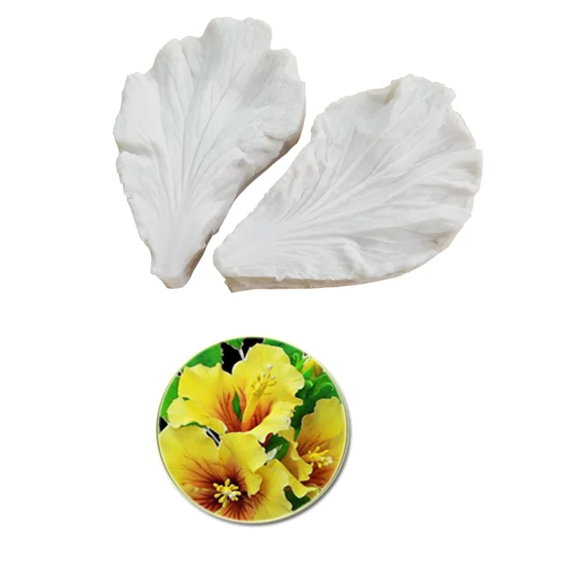 

Hibiscus Petal Veiner Silicone Mould Fondant Flowers Cake Decorating Chocolate Gumpaste Sugarcraft Clay Cold Porcelain M2087