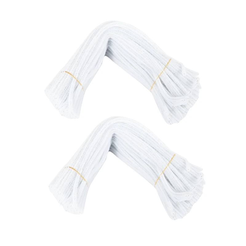 

Hot YO-200 Pcs 30cm Creation Pipe Cleaners, White