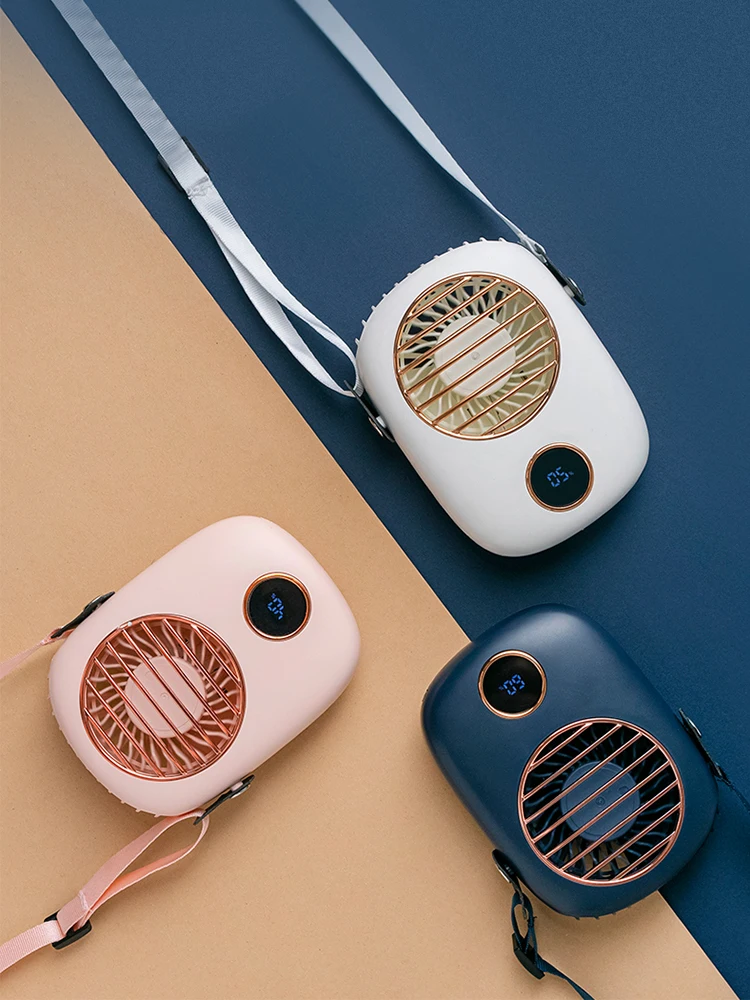 Шейный мини вентилятор Usb 5 В перезаряжаемый портативный бесшумный охлаждающий