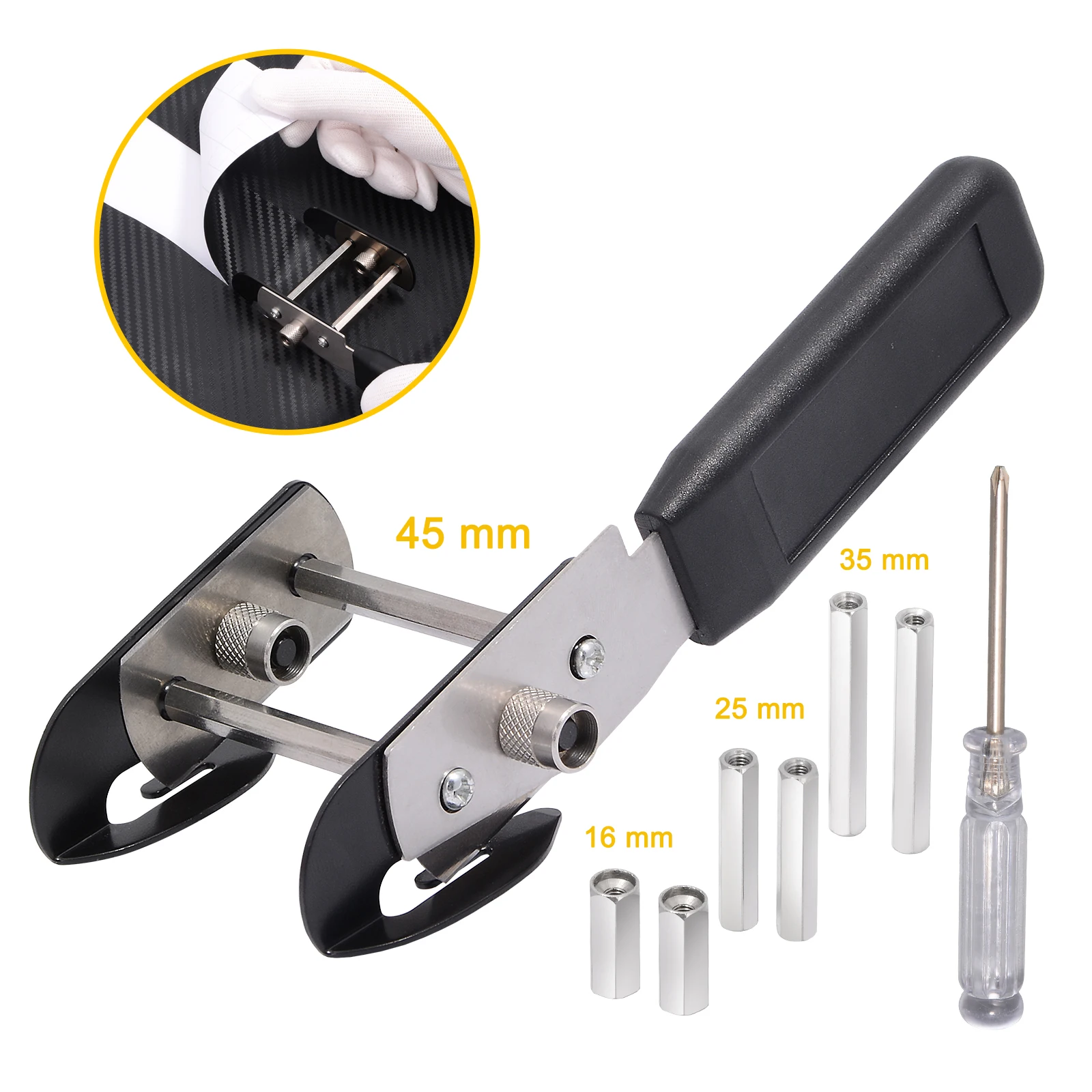 EHDIS Автомобильная обмотка виниловое покрытие ПТФЭ нож резак двойная головка