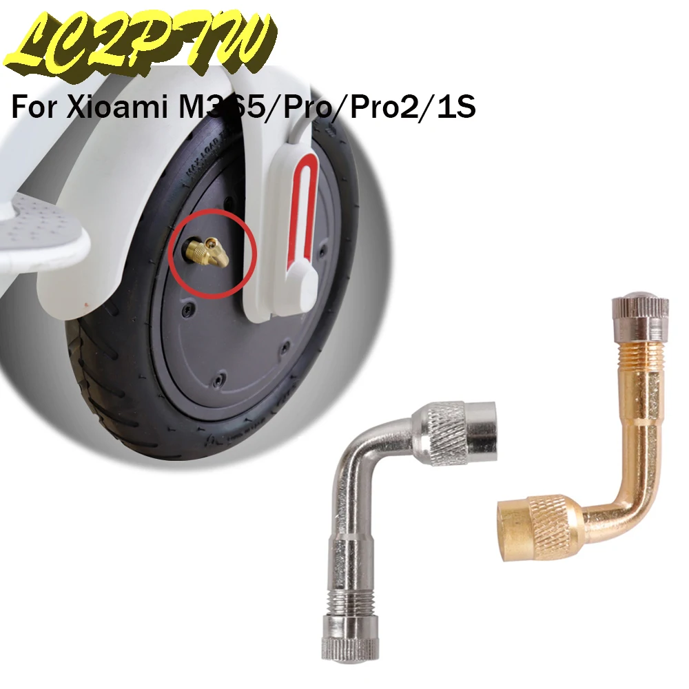 

Electric Scooter Extension extend Air Valve for Xiaomi M365/1S/Pro/pro2 Max G30 Motor Front Wheel Inflatable Air Nozzle Gold
