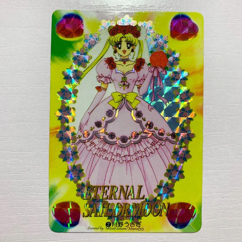 

9pcs/set Sailor Moon Wedding Dress Refraction Sexy Beauty Hobby Collectibles Game Anime Collection Cards Sexy Girls