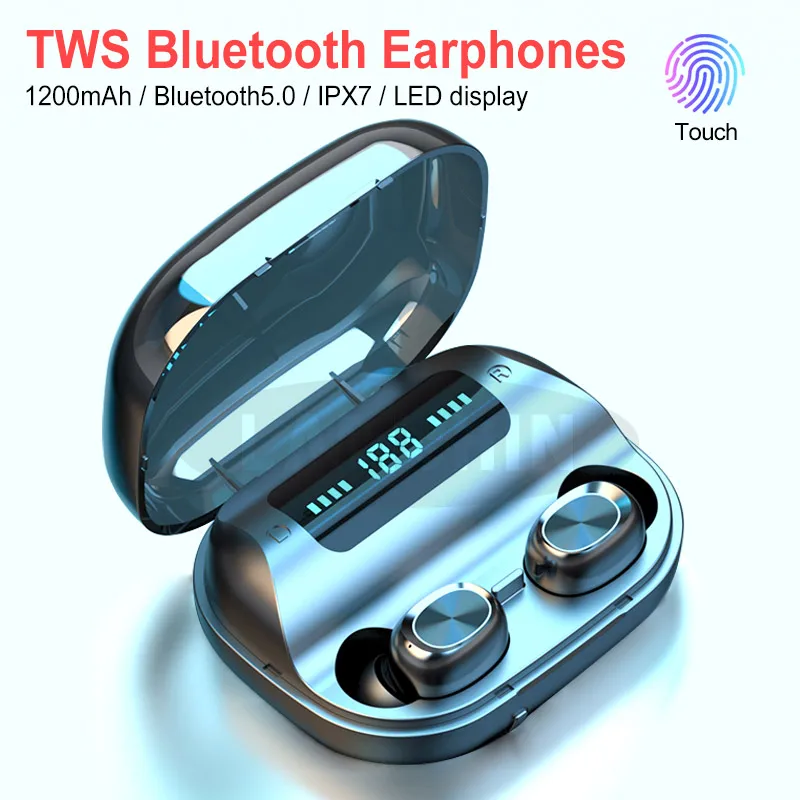Новинка 5 0 TWS Bluetooth наушники 9D стерео Беспроводная гарнитура светодиодный дисплей