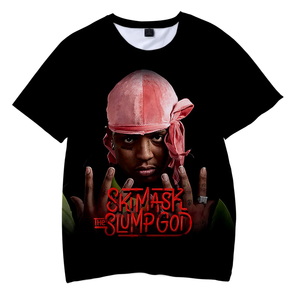 

2021 New SKI MASK THE SLUMP GOD Print 3d T-shirts Rapper Tops Men Women Harajuku T-shirt 3d Streetwear Tees Summer Men's t-shirt