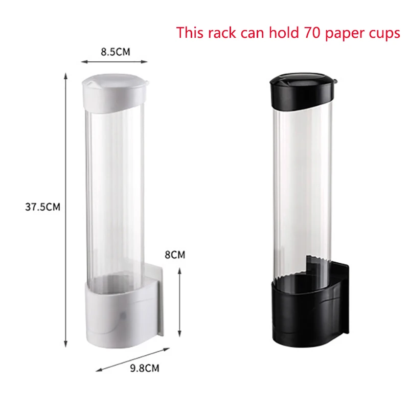 

Disposable Paper Cups Dispenser Plastic Cup Holder for Water Dispenser Wall Mounted Automatic Cup Storage Rack Cups Container