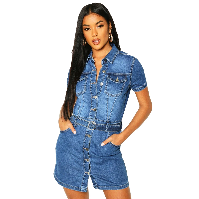 

Женское облегающее однобортное джинсовое платье, хлопковое обтягивающее платье мини для клуба, вечеринки, лето 2021