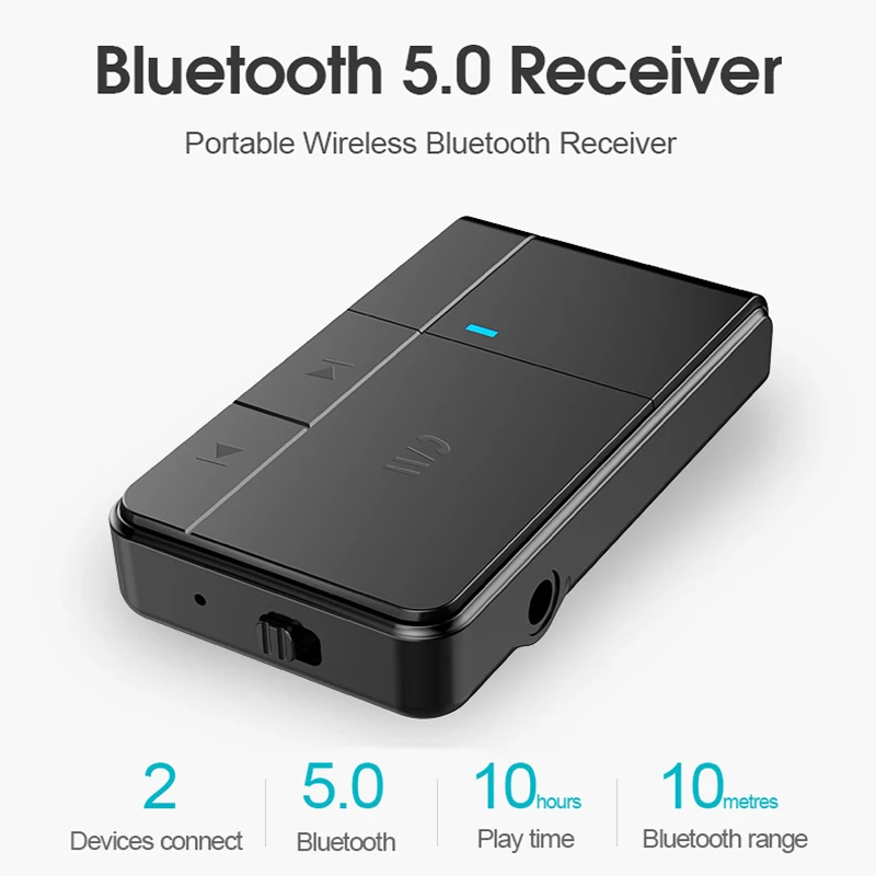 Bluetooth 5 0 адаптер беспроводной приемник передатчик 3 мм HD стерео аудио разъем AUX для