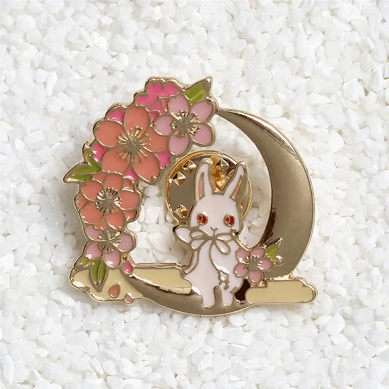 

Комплект из 2 предметов, шикарное платье с нежным кроличьим дизайнерские Броши прекрасный модный сплав броши для пасхальные украшения пода...