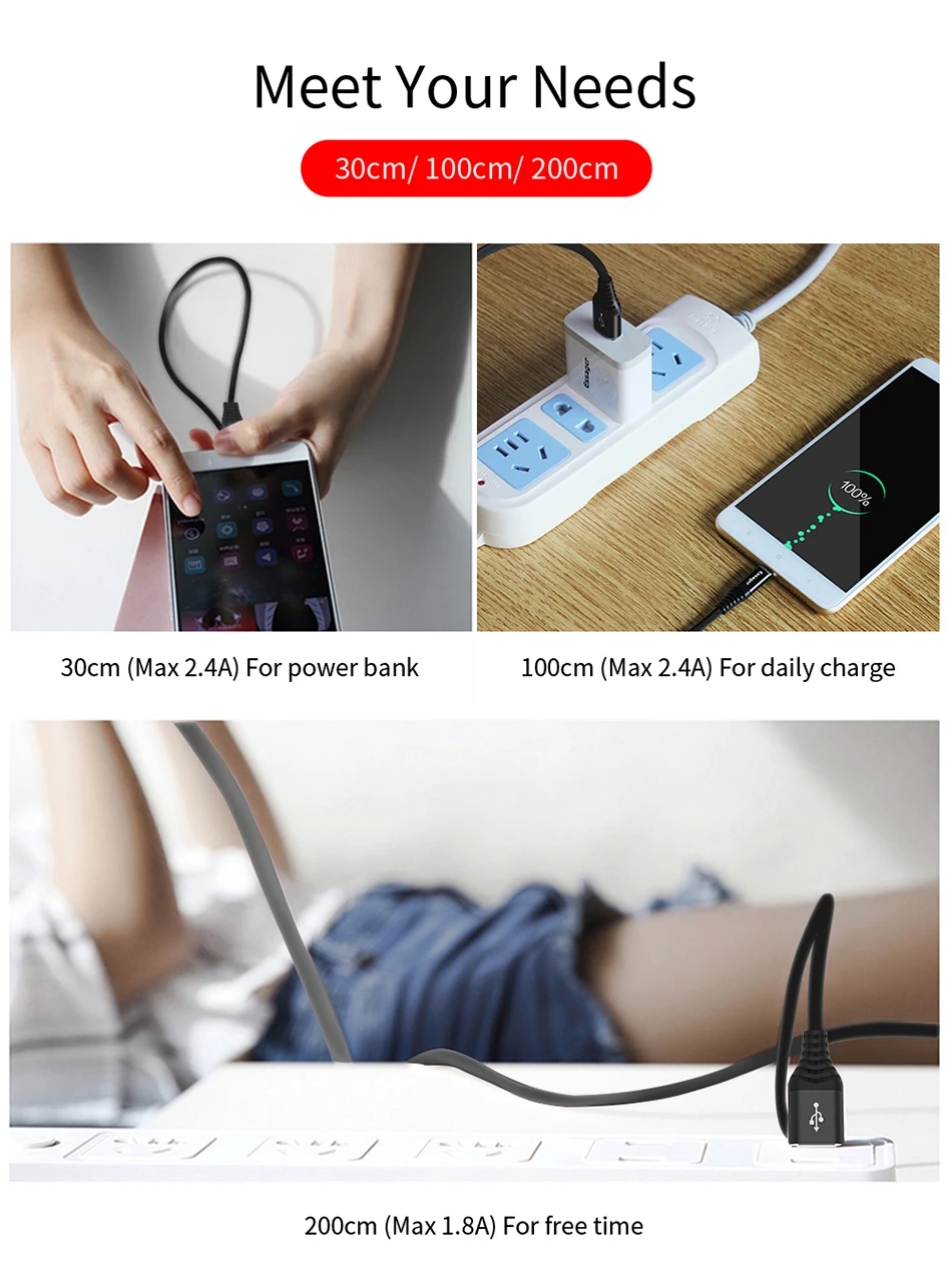 Usb-кабель Essager type-C для Xiaomi redmi note 8 Pro OnePlus 6t huawei mate 20 Pro USB-C type-C кабель для зарядки и передачи данных