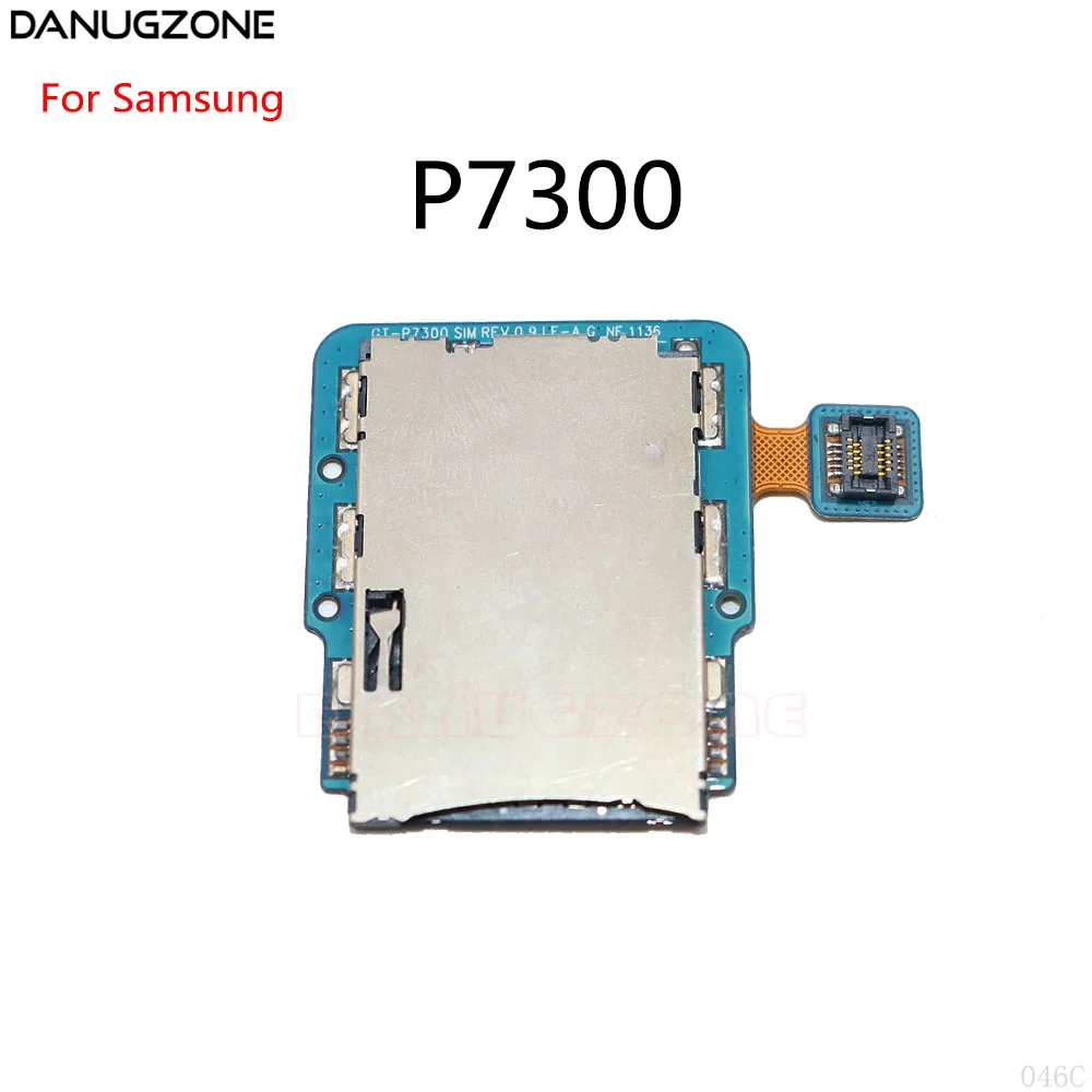 Держатель SIM карты лоток Слот считыватель гибкий кабель для Samsung N5100 N8000 N8020 P7300