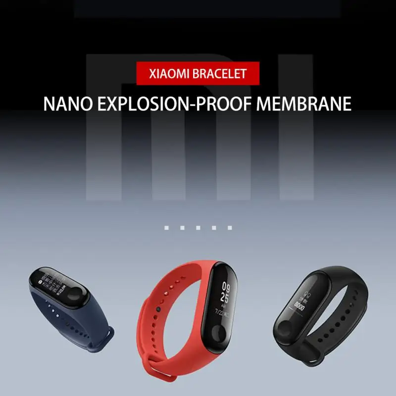 Защитное стекло для Xiaomi MI Band Series 2 3 с изогнутыми краями | Электроника