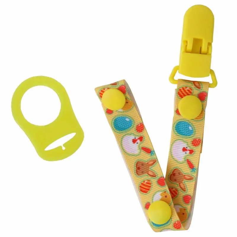 

Baby Pacifier Chain with Holder Clip Adapter for MAM Rings Dummy Soother Nipple Leash Strap