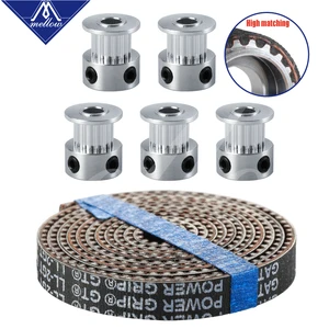 3D-принтеры аксессуары 5 шт. 1620 зубы GT2 зубчатый шкив синхронное колесо диаметр 5 мм и длиной 5 м GATES-LL-2GT GT2-6mm GT2 зубчатый ремень