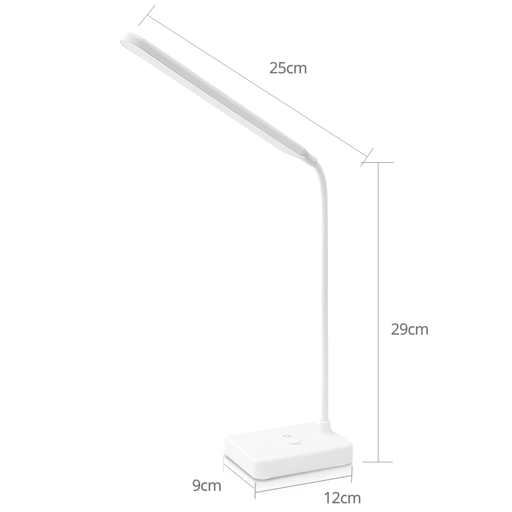 

USB Charging Table Lamp Dimmable Night Light Home Desk Lamp Eye-Caring Reading Light Touch Sensor Switch Folding LED Lamp