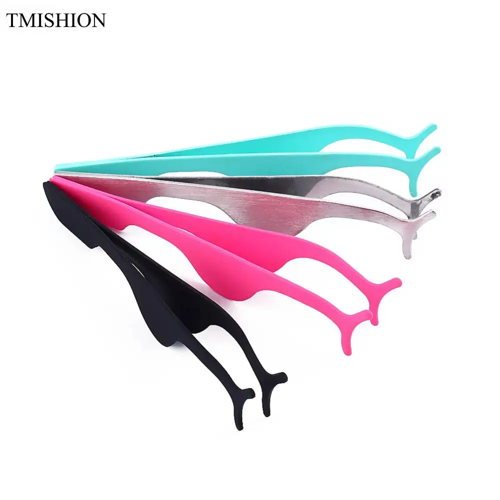 TMISHION Искусственные ресницы из нержавеющей стали искусственные пинцет для ресниц