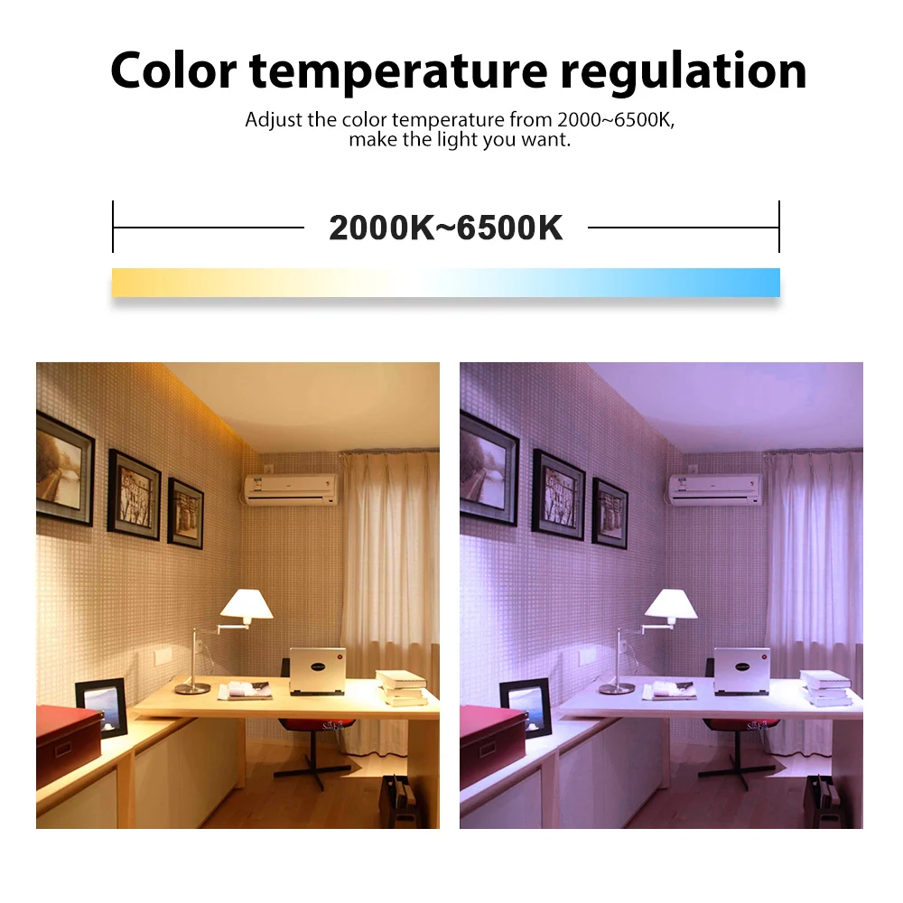 Zigbee умная Светодиодная лампа RGBCCT 6W AC110V 220V 6 Zone дистанционное управление E26 E27 светодиодный светильник, совместимый с Amazon Alexa Zigbee Hub