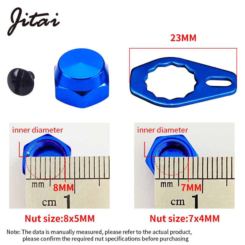 Рыболовная катушка JITAI с ручкой и фиксацией гайки 8 мм 7 для Shimano/Daiwa/Abu Baitcasting