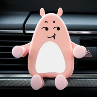 cartoon universal car bracket car air outlet phone holder high quality gravity mobile phone holder in car for car mount air vent