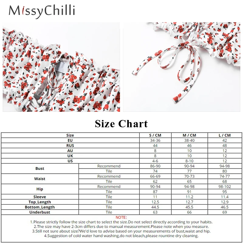 MissyChilli белого цвета с цветочным принтом комплект из двух предметов костюм