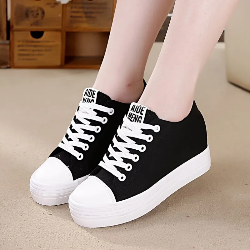 Новая женская повседневная обувь Сезон осень весна 2020 года Женская парусиновая