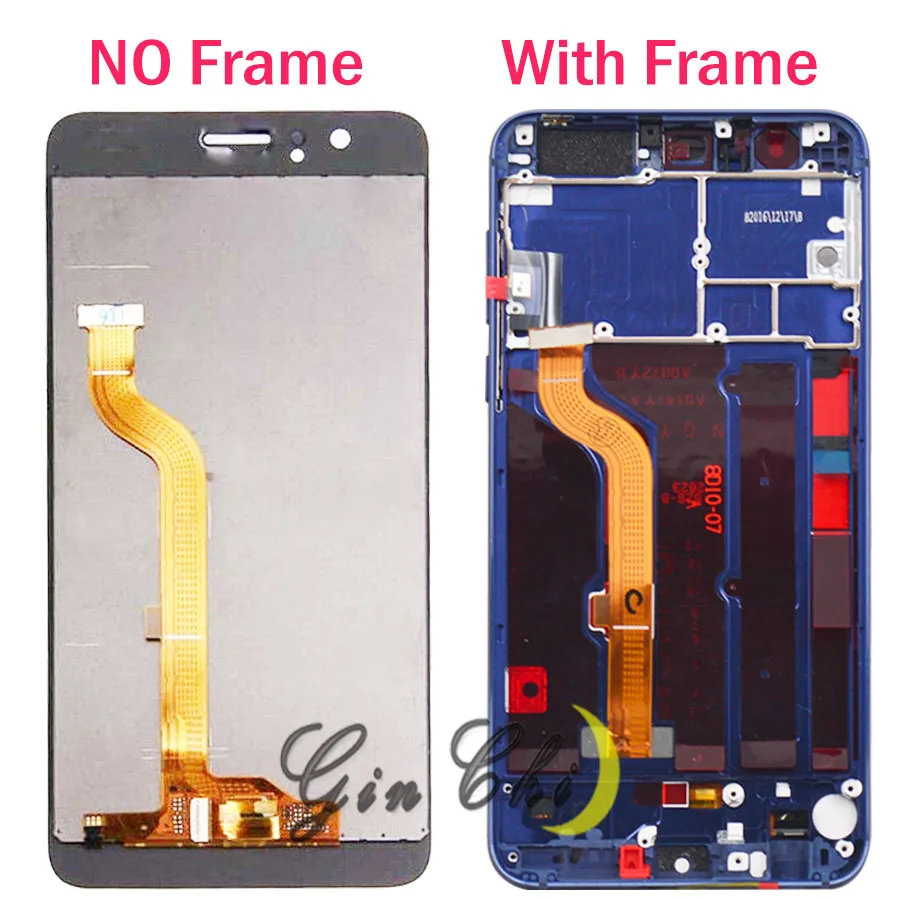 Huawei Honor 8 ЖК-дисплей с сенсорным экраном дигитайзер Honor8 lcd для 5," huawei Honor 8 lcd с рамкой FRD-L19 FRD-L09 Замена
