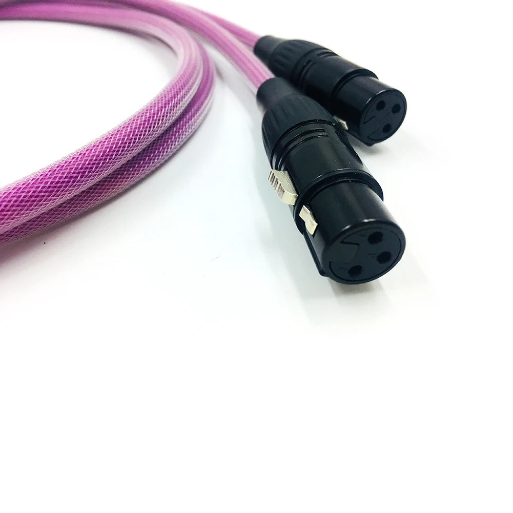 Colleimage 1 пара Hifi XLR кабель чистый OCC аудио папа мама с разъем|Кабели VGA| |