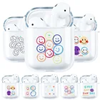 Роскошный чехол для Airpods, силиконовый прозрачный чехол для Apple Airpods Pro Airpod 2 1 3 Air pod, симпатичный чехол с рисунком улыбки