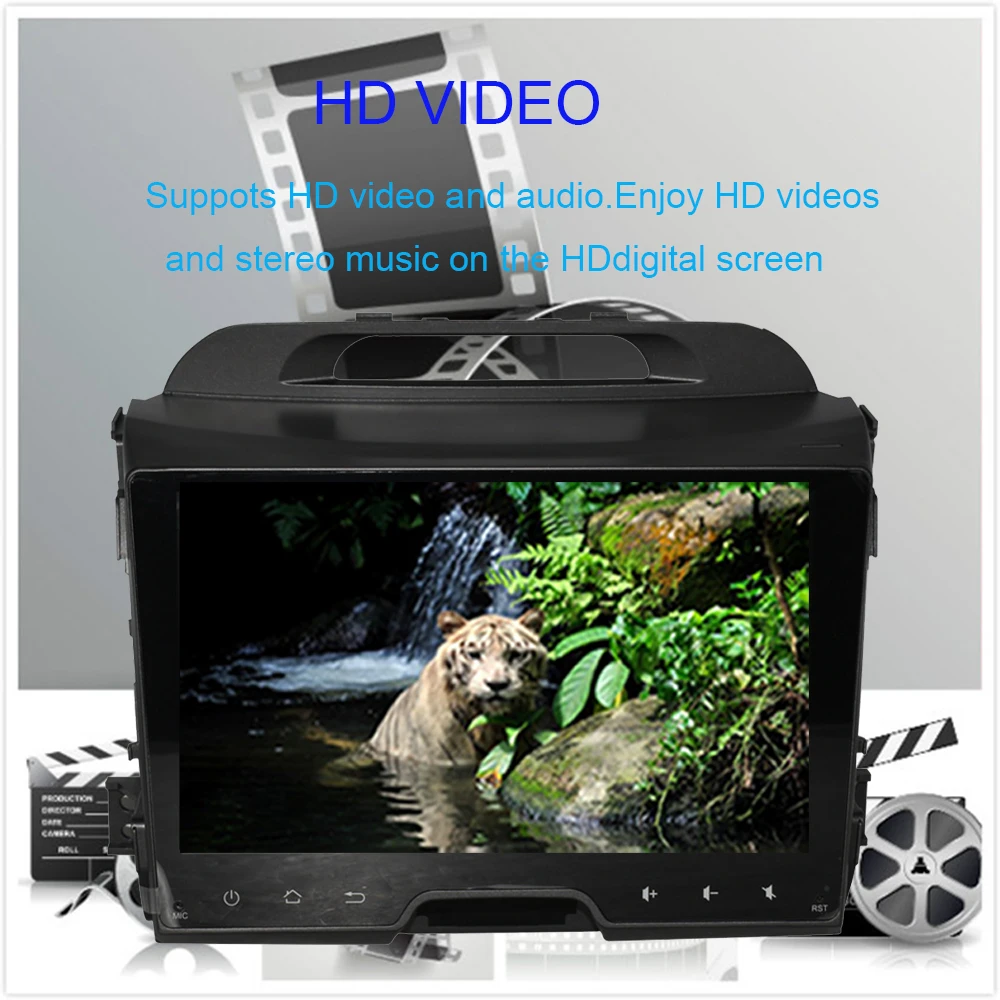 Автомобильный мультимедийный DVD-плеер с GPS-навигацией Android 10 0 4 Гб + 64 ГБ для KIA SPORTAGE