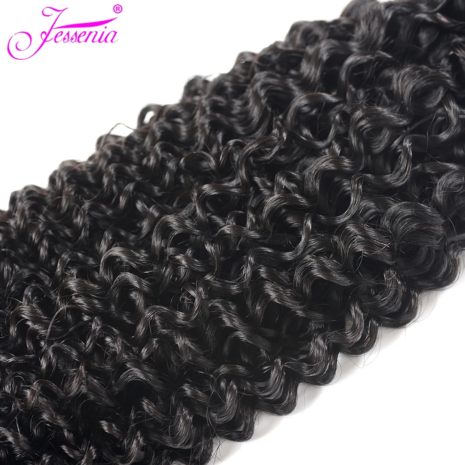 Jessenia перуанские кудрявые вьющиеся волосы плетение пучок s афро человеческие