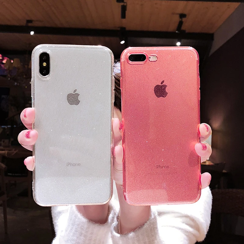YOACHEY блестящий чехол для телефона iPhone X XS Max XR 7 8 6 6S Plus мягкий силиконовый из ТПУ