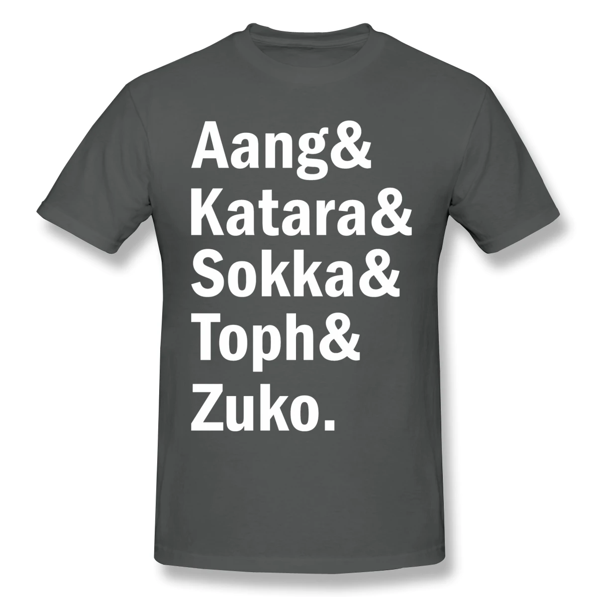 Последняя футболка Airbender Красная командный Аватар Aang Katara Sokka Toph и Zuko Мужская мода