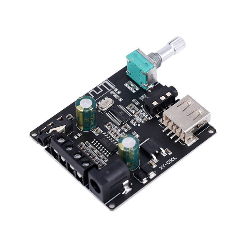 

DC 5-24V XY-C50L MINI Bluetooth 5.0 Wireless Audio Digital Power Amplifier Stereo Board Support Android and iOS