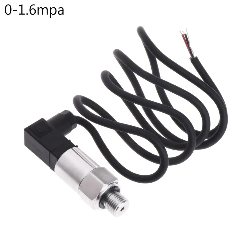 

G1/4" Pressure Transmitter Pressure Transducer for Water Gas Oil 0-1.6MPA Range 8-32V DC 4-20mA Output 0.5%FS