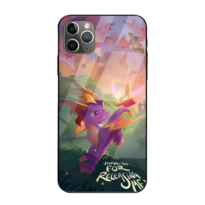 

0 Spyro Phone Case Tempered Glass For Iphone6plus 6S 7 7plus 8 X XS XSmax XR 11 12 Pro Max 12mini